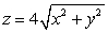 Find the flux of   across the portion of   below   A)    B)    C)    D)   