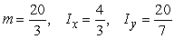 <strong>Find the mass and moments of inertia I<sub>x</sub> and I<sub>y</sub> for a lamina in the shape of the region bounded by and with density .</strong> A) B) C) D)