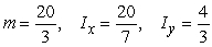 <strong>Find the mass and moments of inertia I<sub>x</sub> and I<sub>y</sub> for a lamina in the shape of the region bounded by and with density .</strong> A) B) C) D)