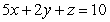 Find the surface area of the portion of the surface   in the first octant. A)    B)    C)    D)   