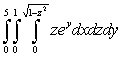 Evaluate the triple integral.   A)    B)    C)    D)   
