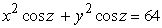 Write the equation   in cylindrical coordinates. A)    B)    C)    D)   