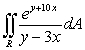 Use a transformation to evaluate the double integral over the region R which is bounded by   and     A)    B)    C)    D)   