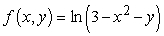 Describe and sketch the domain of the function.   A)      B)      C)      D)     