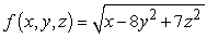 Determine all points at which the given function is continuous.   A)    B)    C)    D)   