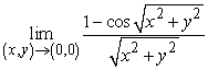 Use polar coordinates to find the indicated limit, if it exists. Note that   is equivalent to   .   A)  0 B)  1 C)  -1 D)  The limit is undefined.