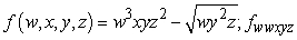 Find the indicated partial derivative.   A)  0 B)  6w<sup>2</sup>z C)  12wz D)  3w<sup>2</sup>