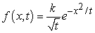 Show that the function   satisfies the diffusion equation   .