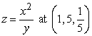 Find an equation for the tangent plane at the given point.   A)    B)    C)    D)   