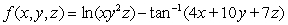 Find the total differential of   . A)    B)    C)    D)   