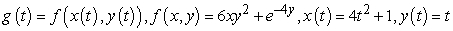 Use the chain rule to find the indicated derivative.   , where   A)    B)    C)    D)   