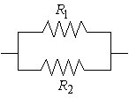 Two electrical resistors with resistances R<sub>1</sub> and R<sub>2</sub> (in ohms)  are wired into an electronics circuit as shown in the figure below. The pair of resistors behaves as a single resistor R<sub>T</sub> whose resistance is given by   . Once the circuit is energized, the temperatures of the resistors increase, causing the resistances to increase according to:   ,   , where t is in seconds. Find   .   A)    B)    C)    D)   