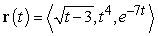 Find the derivative of the given vector-valued function.   A)    B)    C)    D)   