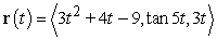 Find the acceleration function for the given position function.   A)    B)    C)    D)   