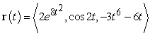 Find the acceleration function for the given position function.   A)    B)    C)    D)   