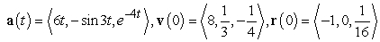 Find the position function from the given acceleration function.   A)    B)    C)    D)   