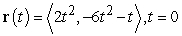 Find the tangential and normal components of acceleration for the given position function at the indicated point.   A)    B)    C)    D)   