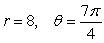 Find the vector with the given polar form.   A)    B)    C)    D)   