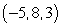 Find symmetric equations of the line through   and normal to the plane   . A)    B)    C)    D)   