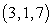Find an equation of the given plane. The plane containing the point   with normal vector   A)  3x + y + 7z = -22 B)  2x + 7y - 5z = 0 C)  2x + 7y - 5z = -22 D)  2x + 7y - 5z = 11