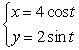Sketch the plane curve defined by the given parametric equations.     A)    B)    C)    D)   