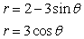 Find all points at which the two curves intersect. Round to the nearest ten-thousandth.   A)  (0, 0) , (0.9428, 0.3333) , (-0.9428, 0.3333)  B)  (0, 0)  C)  (0, 0) , (0.2528, 0.8333) , (2.7472, 0.8333)  D)  (0, 0) , (0.2528, -0.8333) , (2.7472, -0.8333) 