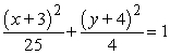 Find the vertices, foci, and directrices of the given ellipse.   A)  vertices   ; foci (2, -4) , (-8, -4) ; directrices   B)  vertices   ; foci (2, -4) , (-8, -4) ; directrices   C)  vertices (2, -4) , (-8, -4) ; foci   ; directrices   D)  vertices (2, -4) , (-8, -4) ; foci   ; directrices  