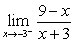Determine the limit.   Answer with a number,   ,   or that the limit does not exist. A)  0 B)    C)    D)    E)  The limit does not exist.