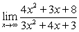 Determine the limit.   Answer with a number,   ,   or that the limit does not exist. A)    B)    C)    D)    E)  The limit does not exist.