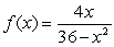 Find all horizontal and vertical asymptotes of f(x) .   For each vertical asymptote, determine whether   or   on either side of the vertical asymptote. A)  horizontal asymptote   ; there are no vertical asymptotes. B)  horizontal asymptote at   , vertical asymptotes at   ;         C)  horizontal asymptote at   , vertical asymptotes at   ;         D)  horizontal asymptote at   , vertical asymptotes at   ;        