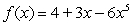 Identify the given function as polynomial, rational, both or neither.   A)  polynomial, but not rational B)  rational, but not polynomial C)  both polynomial and rational D)  neither polynomial nor rational