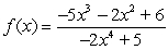 Identify the given function as polynomial, rational, both or neither.   A)  polynomial, but not rational B)  rational, but not polynomial C)  both polynomial and rational D)  neither polynomial nor rational