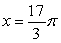 Find all solutions to the equation   on the interval   . A)      B)    C)      D)   