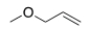 What is the common name of the following compound?   A)  Methyl vinyl ether B)  Allyl methyl ether C)  Propenyl methyl ether D)  Methylene propylene ether