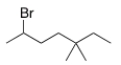 What is the IUPAC name of the following compound?   A)  2-Bromo-5,5-dimethylheptane B)  3,3-Dimethyl-6-bromoheptane C)  6-Bromo-3,3-dimethylheptane D)  2-Bromo-5,5-dimethyloctane