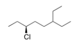 What is the IUPAC name of the following compound?   A)  (R) -3-Chloro-6-ethyloctane B)  (S) -3-Chloro-6-ethyloctane C)  (S) -6-Chloro-3-ethyloctane D)  (R) -6-Chloro-3-ethyloctane