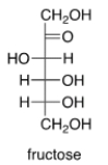 How many stereogenic centers are present in fructose, a simple sugar?   A)  1 B)  2 C)  3 D)  4