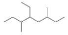 What is the IUPAC name for the following compound?   A)  2,3,5-Trimethylhexane B)  2,4,5-Triethylhexane C)  2,4-Diethyl-5-methylheptane D)  4-Ethyl-3,6-dimethyloctane