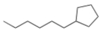 What is the IUPAC name for the following compound?   A)  Hexylcyclopentane B)  1-Hexylcyclopentane C)  1-Cyclopentylhexane D)  1-Cyclopentylheptane