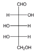 Is the following carbohydrate D or L? Provide an explanation for your answer.   A)  It is D because the OH group on C2 is on the right. B)  It is L because the OH group on C4 is on the left. C)  It is L because the OH group on C3 is on the left. D)  It is D because the sugar is not symmetric.