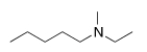 What is the IUPAC name of the following compound?   A)  N-ethyl-N-methylpentylamine B)  N-ethyl-N-methyl-1-pentanamine C)  N-methyl-3-octanamine D)  N-ethyl-2-heptanamine