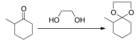 What needs to be done to make the following reaction proceed?   A)  Heat the reaction. B)  Add an acid catalyst only. C)  Add a base catalyst only. D)  Heat the reaction and add an acid catalyst.