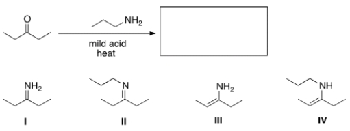 What is the product?   A)  I B)  II C)  III D)  IV