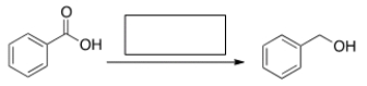 What is the missing reagent in the reaction below?   A)  NaBH<sub>4</sub>/CH<sub>3</sub>OH B)  H<sub>2</sub>, Pd-C C)  LiAlH<sub>4</sub> then H<sub>2</sub>O D)  MeMgBr then H<sub>2</sub>O
