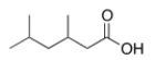 What is the correct IUPAC name of the following compound?   A)  4-Isopropyl-3-methylbutanoic acid B)  2,4-Dimethylhexanoic acid C)  3,5-Dimethylhexanoic acid D)  3,5-Dimethy-1-hexanoic acid