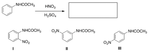 What is (are)  the product(s)  of the following reaction?   A)  Only I B)  Only II C)  Only III D)  Only I and III
