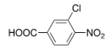 What is the IUPAC name of the following compound?   A)  2-Nitro-5-carboxychlorobenzene B)  2-Chloro-4-carboxynitrobenzene C)  2-Chloro-1-nitro-4-benzoic acid D)  3-Chloro-4-nitrobenzoic acid