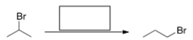 Select the route that would most likely produce the desired results from the given starting material.   I. (1)  H<sub>2</sub>SO<sub>4</sub> and heat; (2)  HBr II. (1)  KOH in ethanol; (2)  HBr III)  (1)  H<sub>2</sub>SO<sub>4</sub> and heat; (2)  HBr + peroxides IV)  (1)  potassium tert-butoxide in tert-butanol; (2)  HBr + peroxides A)  I B)  II C)  III D)  IV