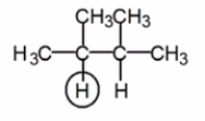 Into how many peaks will the circled proton be split?   A)  5 B)  6 C)  7 D)  8