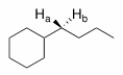 What is the relationship between H<sub>a</sub> and H<sub>b</sub> in the following compound?   A)  Homotopic B)  Enantiotopic C)  Diastereotopic D)  Mesotopic
